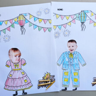Roupa Junina para colorir