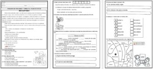 AVALIAÇÃO DE PORTUGUÊS – INTERPRETAÇÃO DE TEXTO (BICICLETANDO) – PLURAL E SINGULAR – PONTUAÇÃO – ARTIGOS DEFINIDOS E INDEFINIDOS – ADJETIVOS – SUBSTANTIVO PRÓPRIO E COMUM.