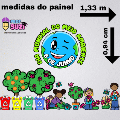 PAINEL DECORATIVO DIA MUNDIAL DO MEIO AMBIENTE - Imagem 2