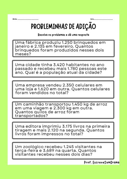 Probleminhas de Adição - Imagem 4