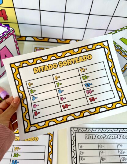 Kit Ditado Sorteado - Sílabas Simples - Imagem 4