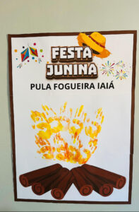 Painel interativo fogueira
