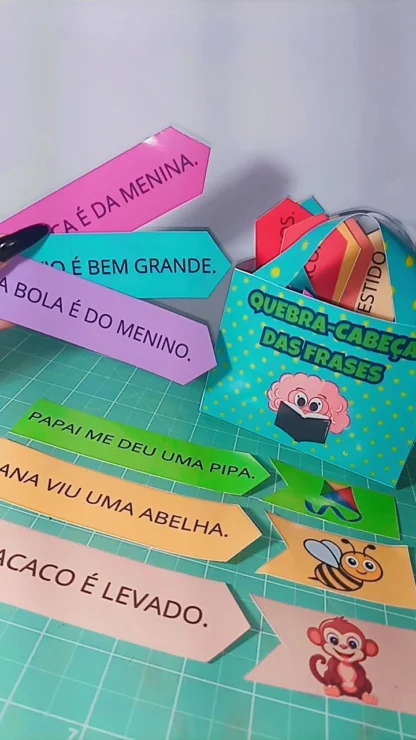 Frases Embaralhadas: Atividade de Leitura e Escrita com Quebra-Cabeça - Imagem 7