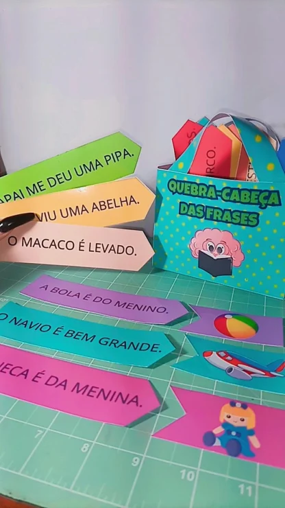 Frases Embaralhadas: Atividade de Leitura e Escrita com Quebra-Cabeça - Imagem 6