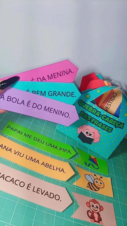 Frases Embaralhadas: Atividade de Leitura e Escrita com Quebra-Cabeça - Imagem 5