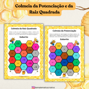 Colmeia da Potenciação e Raiz Quadrada