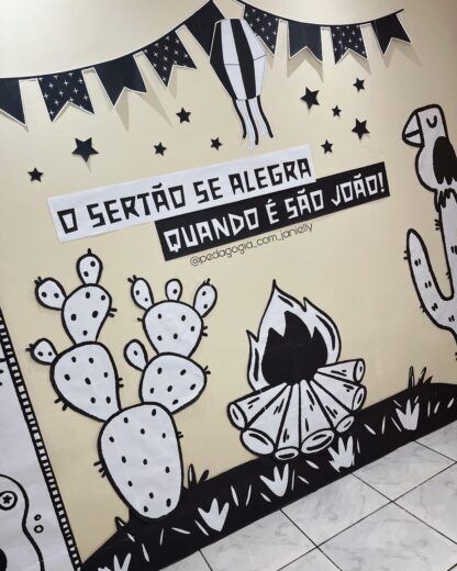 ARQUIVOS - CENÁRIO GIGANTE XILOGRAVURA/FESTAS JUNINAS - SÃO JOÃO - Imagem 5
