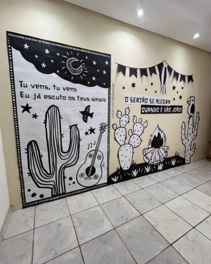 ARQUIVOS - CENÁRIO GIGANTE XILOGRAVURA/FESTAS JUNINAS - SÃO JOÃO - Imagem 9