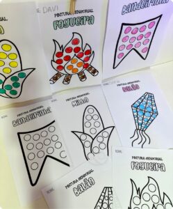 Atividades Pintura Sensorial – Festa Junina