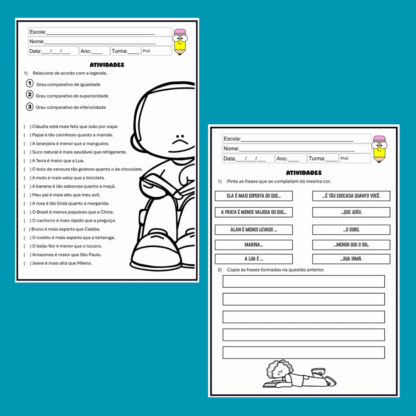 Kit Atividades Graus do adjetivo - Imagem 4