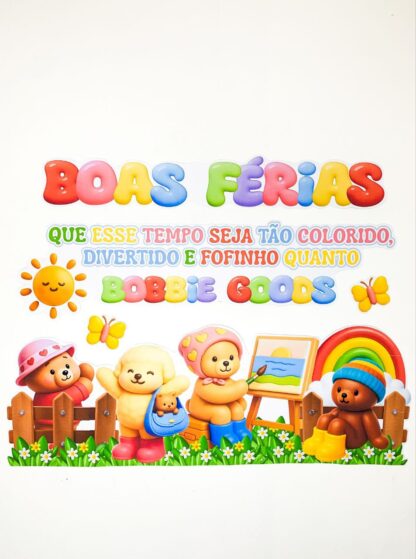 Painel “Boas Férias” Bobbie Goods