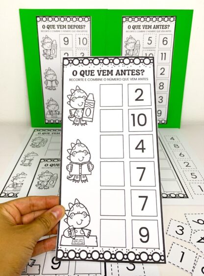 Recorte e Combine – Dinossauros: O que vem antes e depois?