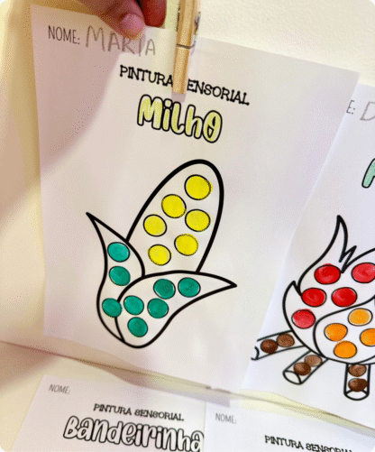 Atividades Pintura Sensorial - Festa Junina - Imagem 8