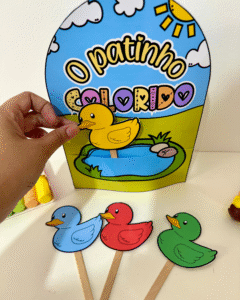 LUVA MUSICAL “O PATINHO COLORIDO”