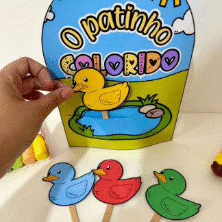 LUVA MUSICAL “O PATINHO COLORIDO”