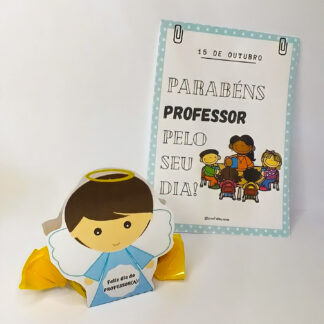 Porta bombom e cartão - Dia dos professores
