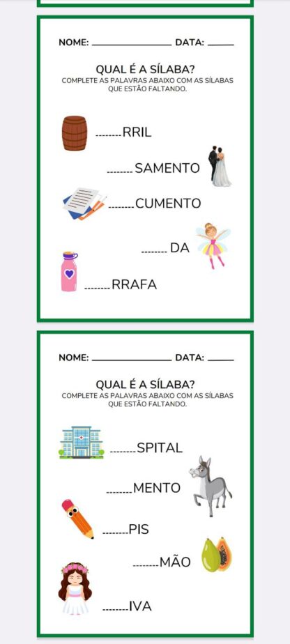 Caderno Sílabas Simples - Imagem 3