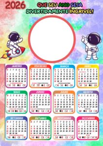 Calendário Astronauta