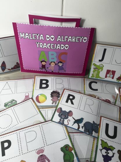 Fichas de Alfabeto Tracejado - Imagem 2