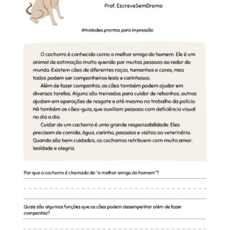 Compreensão Textual para 3º e 4º ano