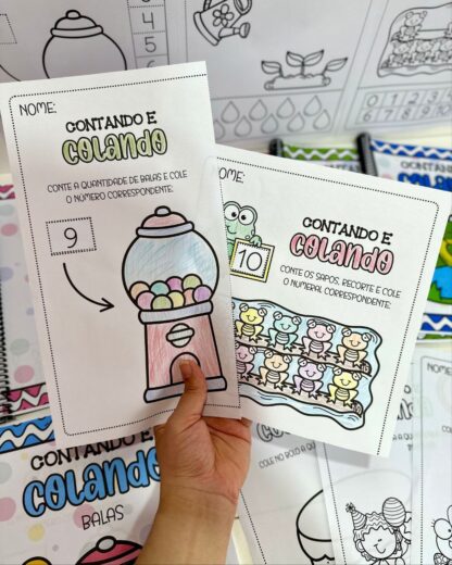 Kit Contando e Colando – Numerais de 0 a 10 - Imagem 4