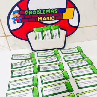 30 PROBLEMAS MATEMÁTICOS – TEMA MARIO + BOLSO COGUMELO