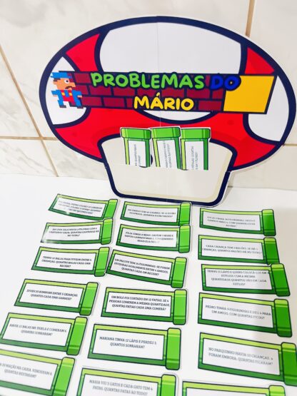 30 PROBLEMAS MATEMÁTICOS – TEMA MARIO + BOLSO COGUMELO - Imagem 2