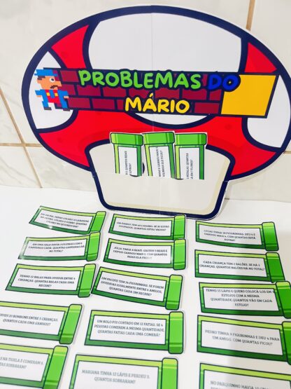 30 PROBLEMAS MATEMÁTICOS – TEMA MARIO + BOLSO COGUMELO - Imagem 3