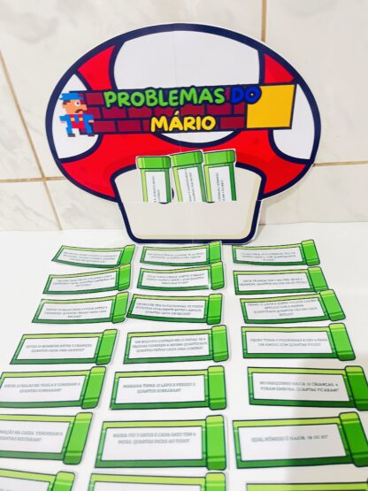 30 PROBLEMAS MATEMÁTICOS – TEMA MARIO + BOLSO COGUMELO - Imagem 5