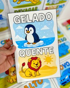 FICHAS ILUSTRADAS PARA TRABALHAR CONCEITOS NA EDUCAÇÃO INFANTI L