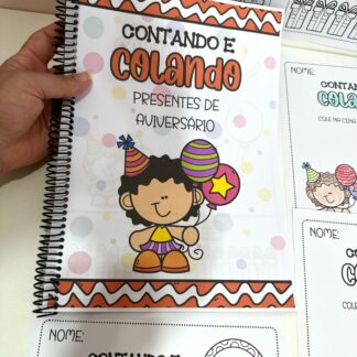 Apostilas Contando e Colando- Presente de Aniversário
