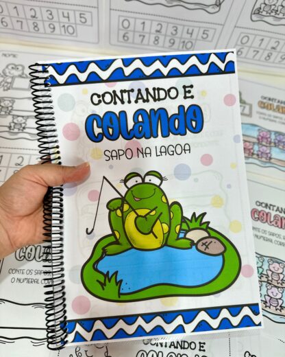 Apostilas Contando e Colando- Sapo na Lagoa
