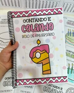 Apostilas Contando e Colando – Bolo de Aniversário