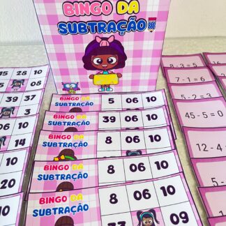 Bingo da Subtração – Aprender subtraindo com diversão!