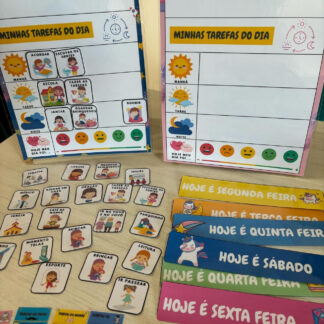 Plaquinhas de rotina personalizada
