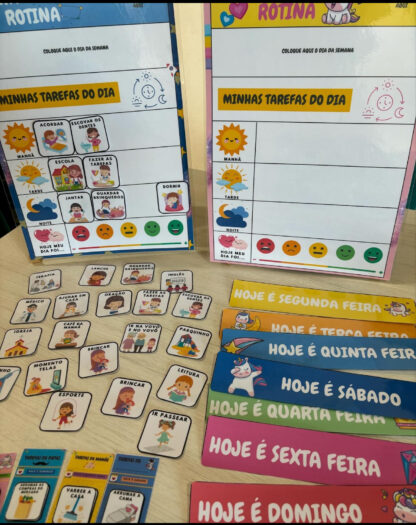 Plaquinhas de rotina personalizada
