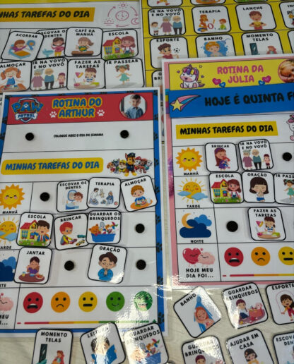 Plaquinhas de rotina personalizada - Imagem 7