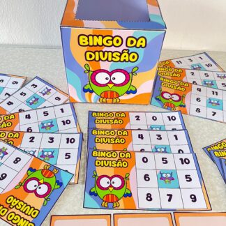 Bingo da Divisão - Com 32 Cartelas (Molde da Caixinha Incluso)