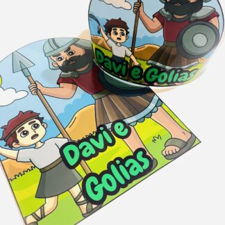 Davi e Golias - Luva Interativa + Coroa do Pequeno Guerreiro!