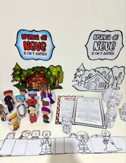 Kit Branca de Neve 3D – Educação Infantil - Imagem 2