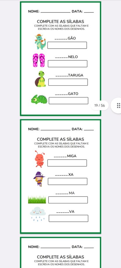 Caderno de Sílabas complexas - Imagem 4