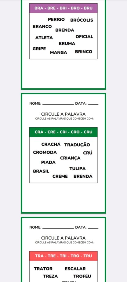 Caderno de Sílabas complexas - Imagem 6