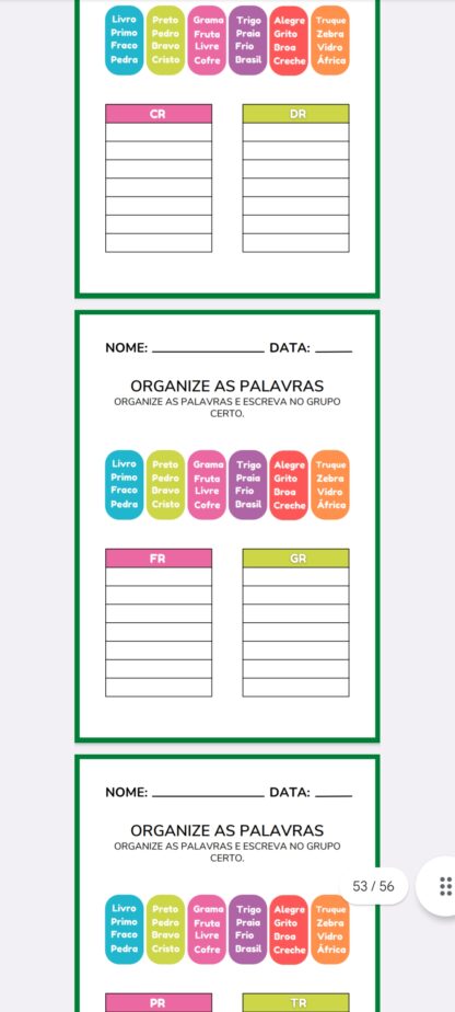Caderno de Sílabas complexas - Imagem 10