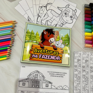 Livro interativo Aventuras na fazenda