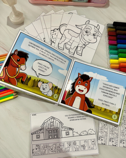 Livro interativo Aventuras na fazenda - Imagem 9