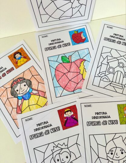 Atividades de Pintura Direcionada – Tema: Branca de Neve - Imagem 2