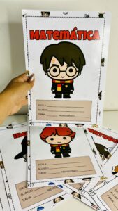 Capas de cadernos do Harry Potter