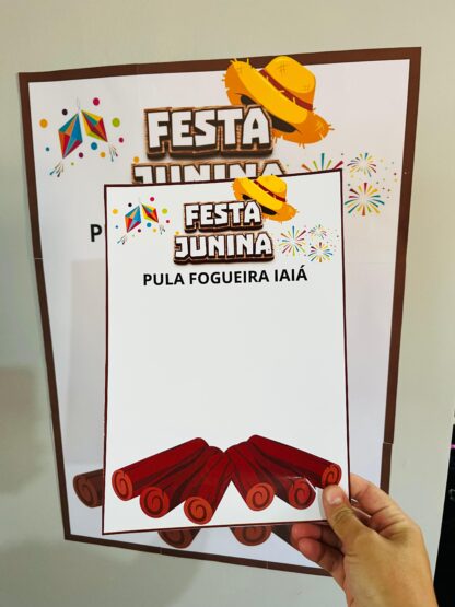 Painel Interativo festa junina Fogueira - Imagem 2