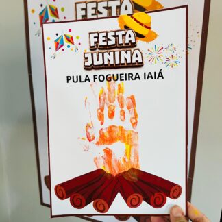 Painel Interativo festa junina Fogueira