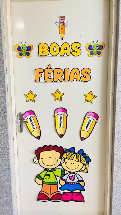 Painel de Porta “Boas Férias” + Lembrancinhas Exclusivas